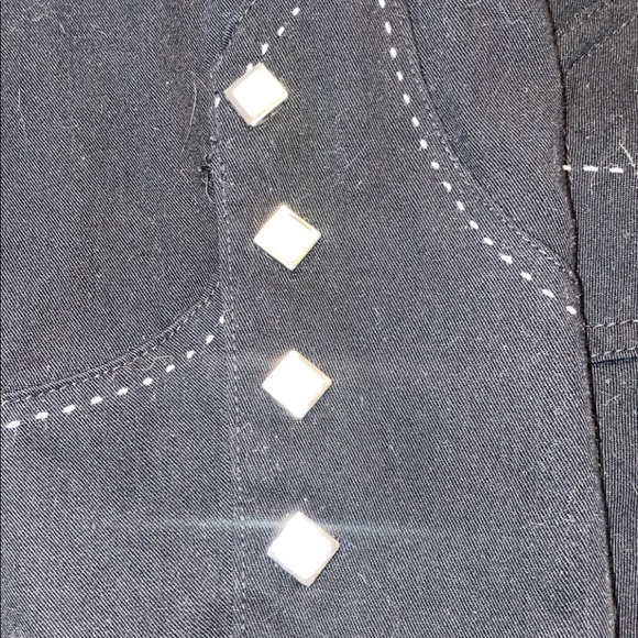 Mens Panhandle Slim XXL long sleeve black pearlsnap shirt - Picture 5 of 7